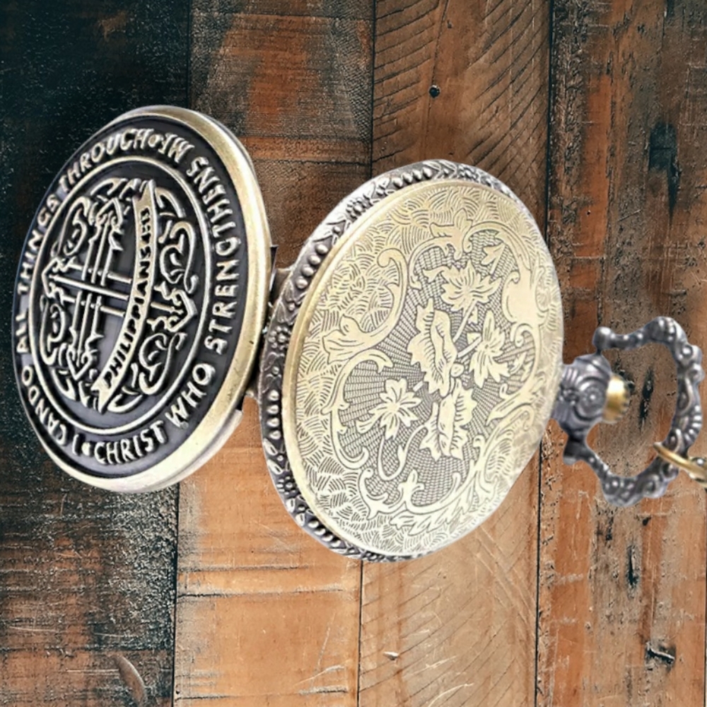 Bible Verse Pocket Watch NEW GIFT Christian Philippians 4:13 - Picture 2 of 3